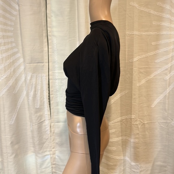 RUNWAY Saint Laurent Draped Jersey Open back Top - Picture 12 of 15